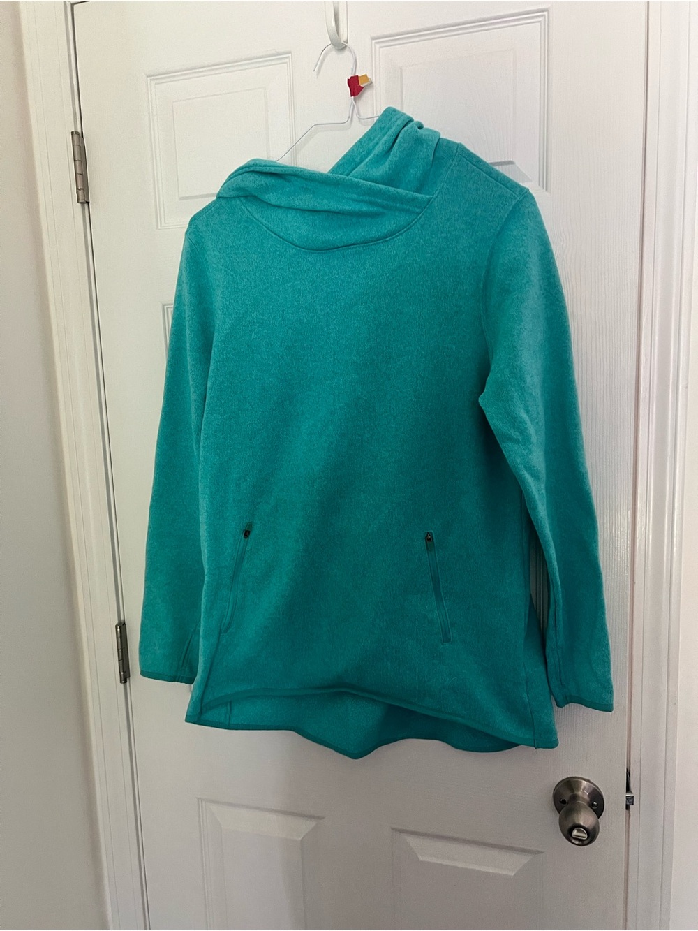 Old Navy Teal Cowl Neck Pullover Sweater